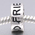 EB407 - Silver plated friend bead